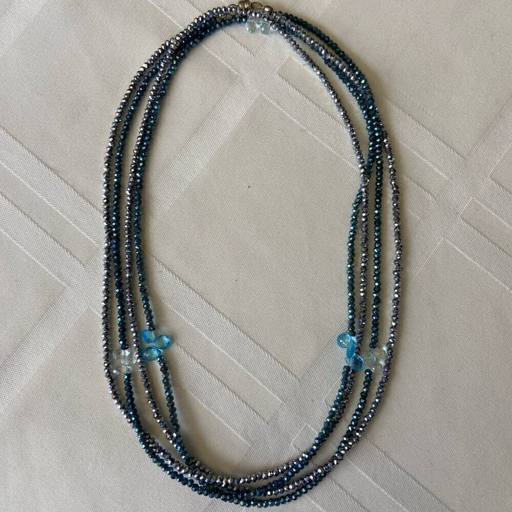 Convertible Beaded Necklace Bracelet Magnetic Clasp Long Short Versatile Jewelry